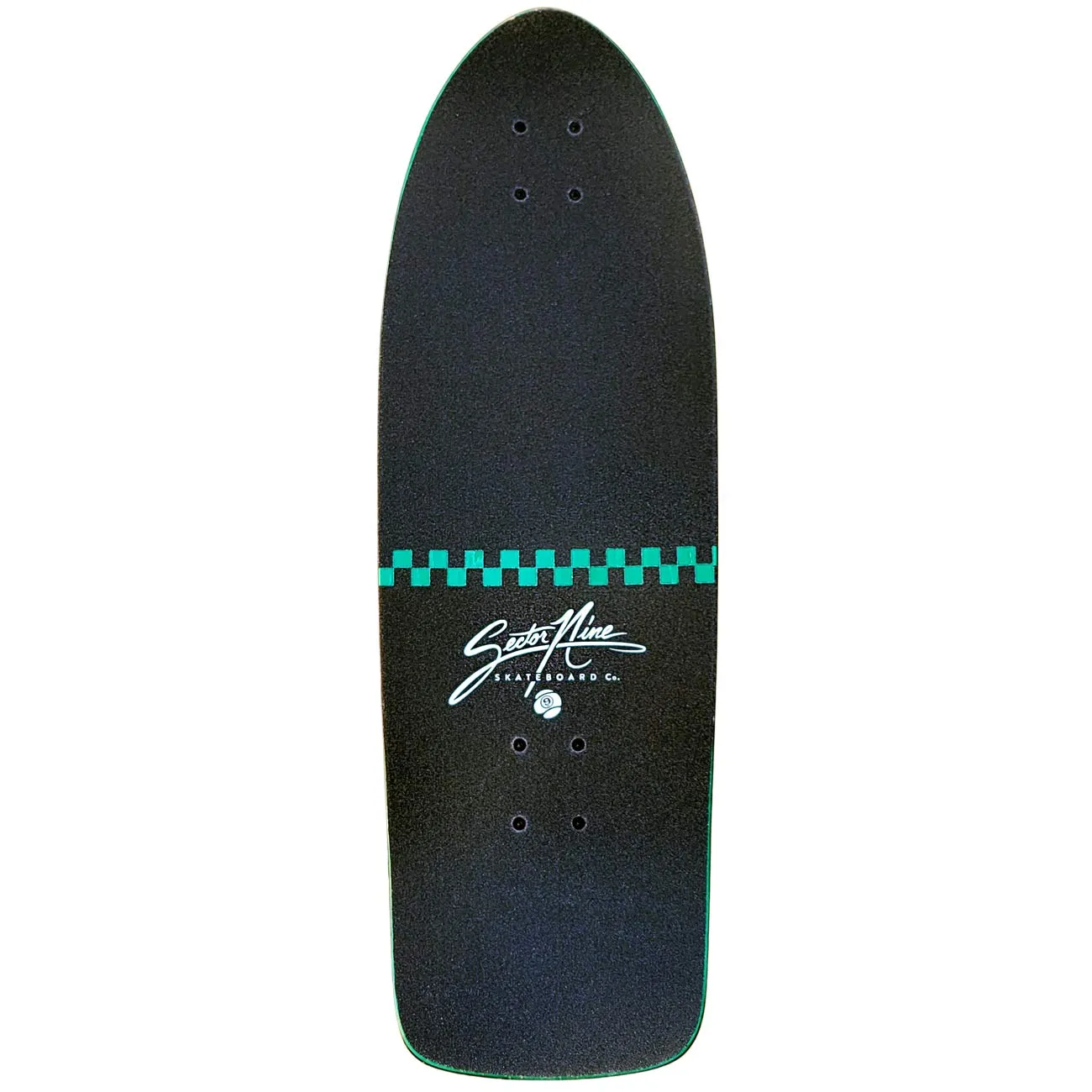 Carver Sector 9 Smash-It Surf Skate 9.8″ x 30″ WB – 16″ Black Stain – RAW CX CARVER TRUCKS - Image 5
